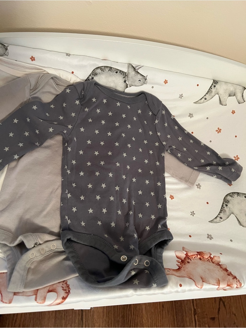 Cloud Island Long-Sleeve Baby Bodysuits Pack 3-6 months - Picture 3 of 6
